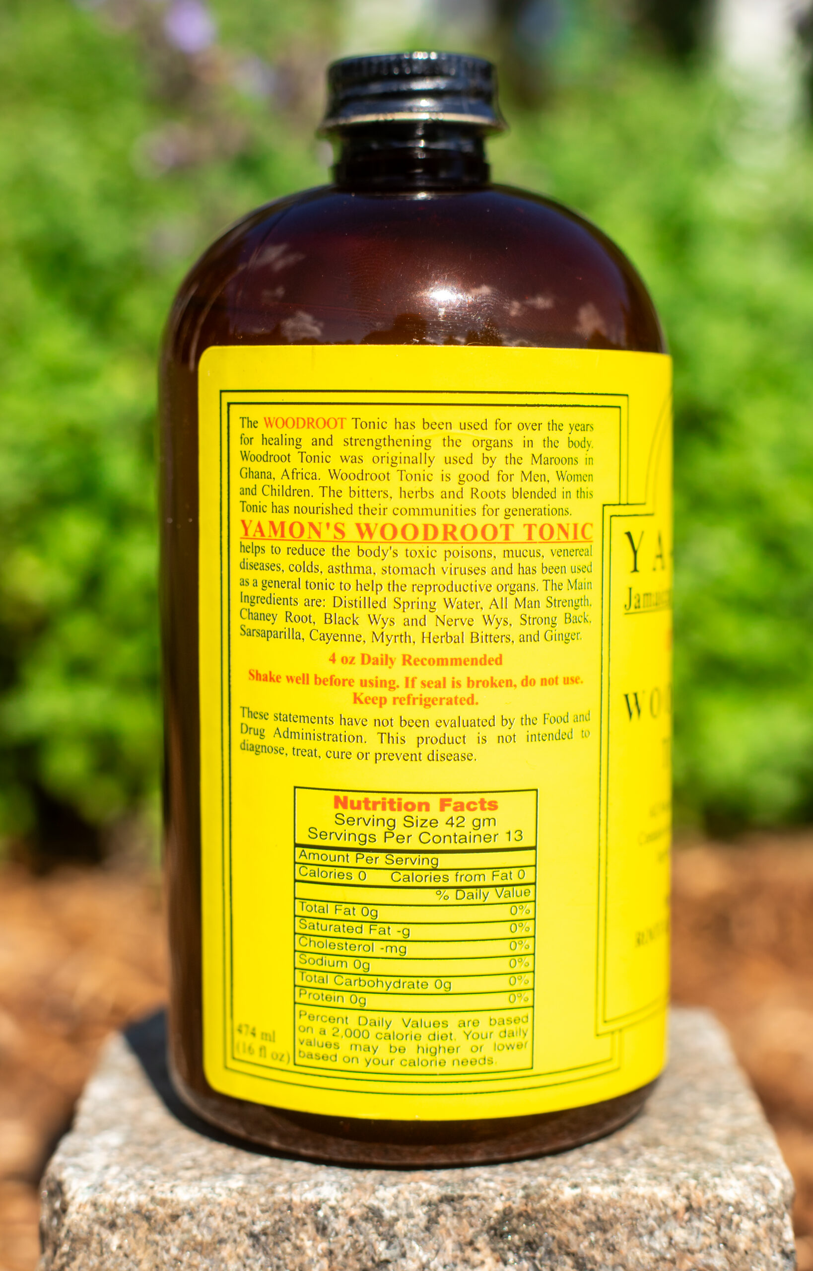Ya-mon Woodroot Tonic 16 oz Bottle - Image 2