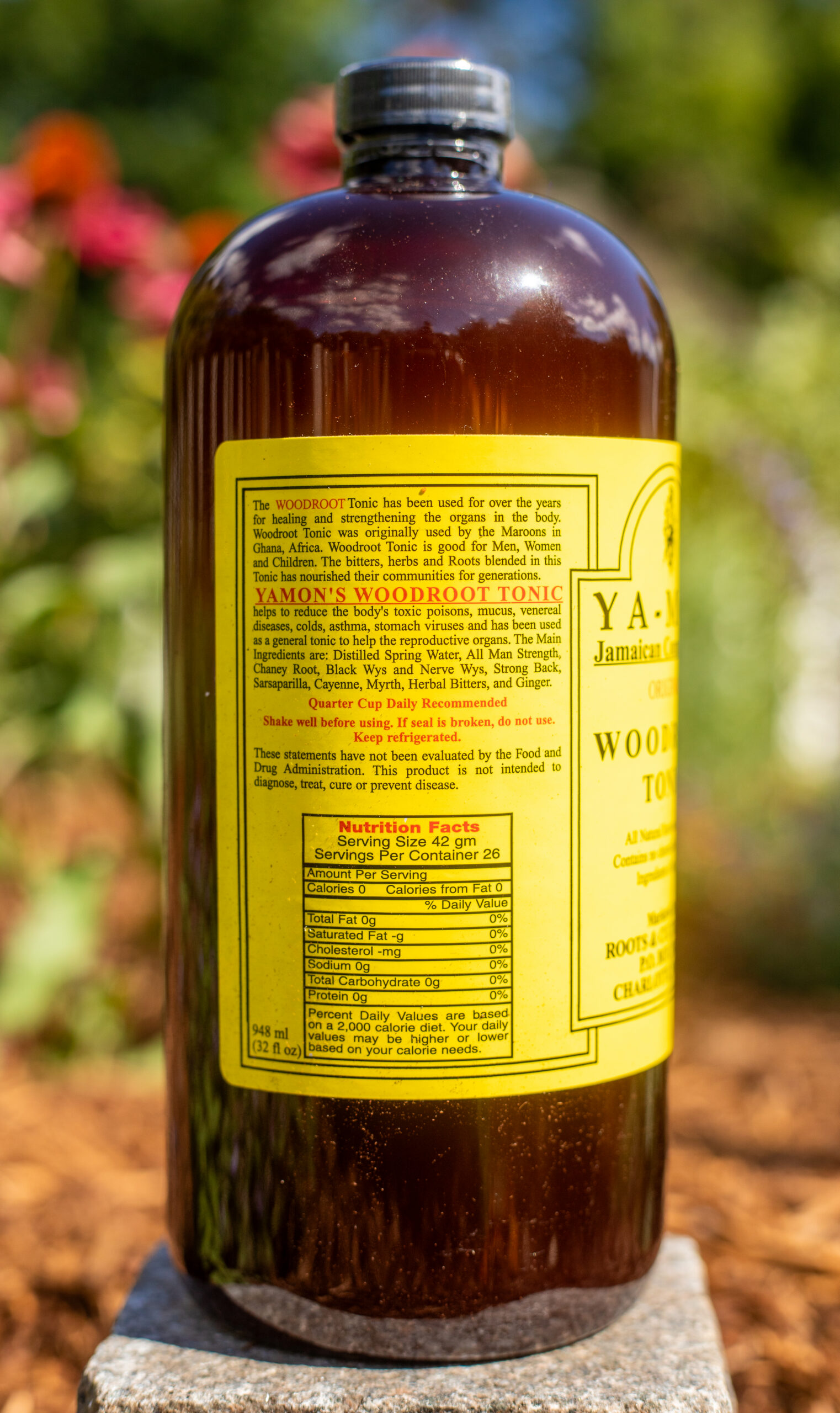 Ya-mon Woodroot Tonic 32 oz Bottle - Image 2